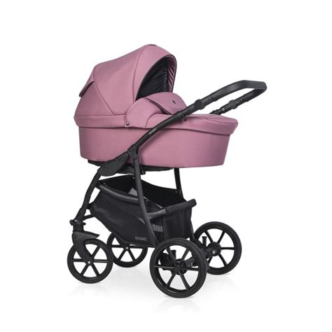 Detský kombinovaný kočík Riko Nano Kvetový s nainštalovanou vaničkou