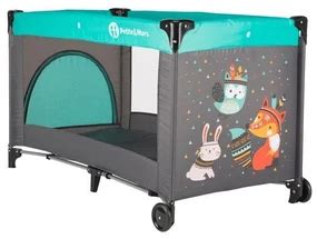 Ilustračná fotografia cestovnej postieľky Petite&Mars Koot s motívmi zvierat