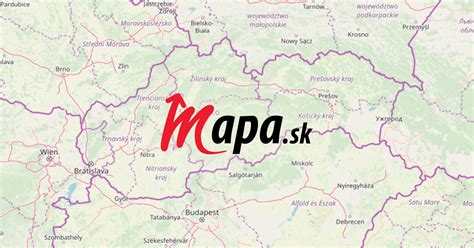 Mapa mesta Trebišov s vyznačenou polohou mestských jaslí