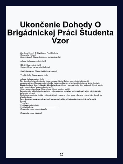 Ilustračná schéma znázorňujúca proces uzatvorenia dohody o brigádnickej práci študentov.