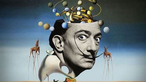 Farebný surrealistický obraz Salvadora Dalího.