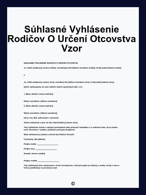 Infografika zobrazujúca proces určovania otcovstva a práv rodičov
