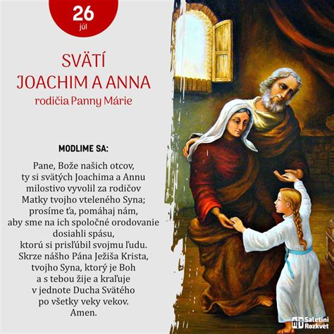 Ilustrácia alebo ikona zobrazujúca svätého Joachima a svätú Annu, rodičov Panny Márie.