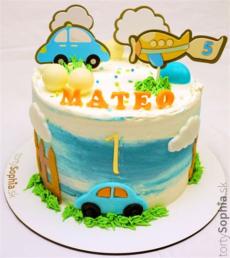Narodeninová torta v tvare autíčka