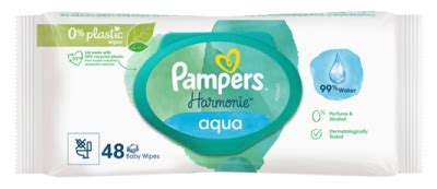 Balenie vlhčených obrúskov Pampers Harmonie Aqua