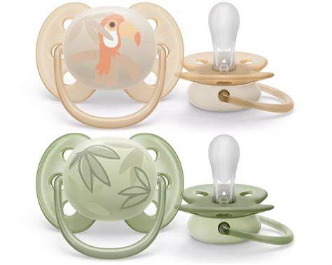 Inštruktážna grafika zobrazujúca rastlinné materiály použité pri výrobe cumlíkov Philips Avent Ultra.