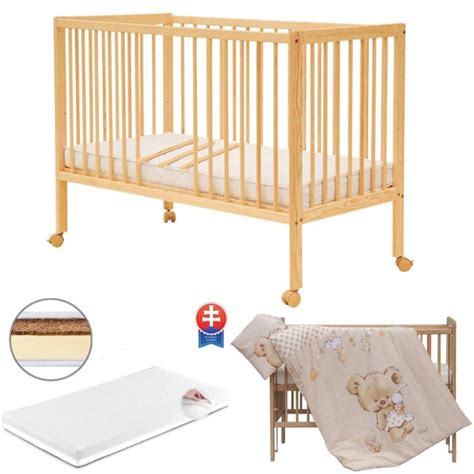 Sada doplnkov k detskej postieľke: matrac, obliečky, plachta a mantinel