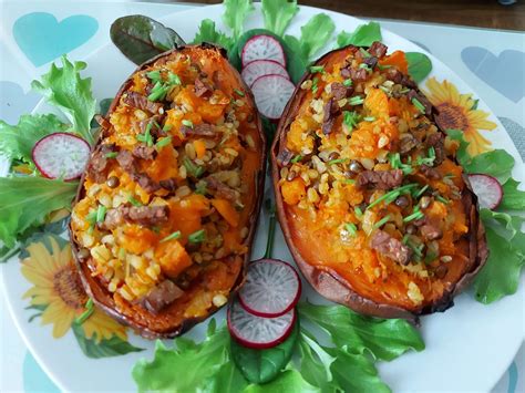 Pečené bataty s tofu