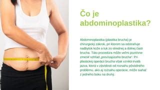 vizualizácia úspešnej plastickej operácie brucha