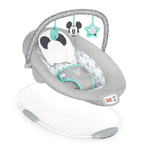 detské vibračné lehátko s motívom Mickey Mouse