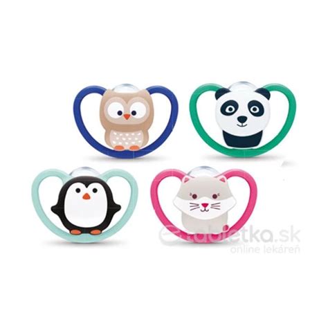 Detské cumlíky NUK s rôznymi motívmi