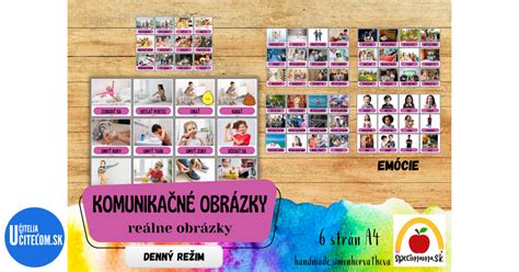 Príklad vizuálneho denného plánu pre dieťa s autizmom, zobrazujúci rôzne aktivity pomocou obrázkov.