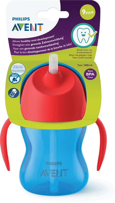 Detský hrnček Philips Avent s mäkkým náustkom, modrý