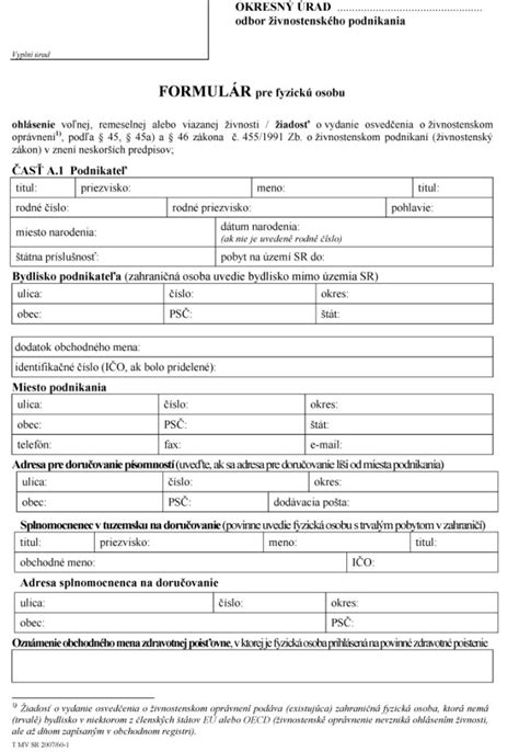 Ilustrácia formulára pre oznamovaciu povinnosť na Úrade práce