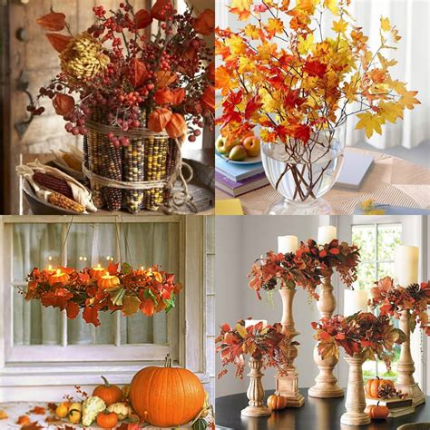 Jesenné dekorácie z listov a prírodných materiálov