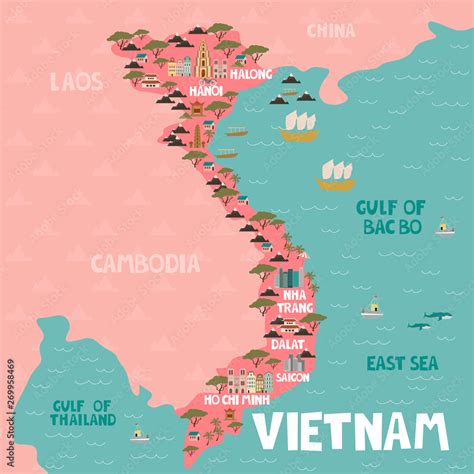 mapa Vietnamu s vyznačenými rizikovými oblasťami pre tropické choroby