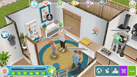 Screenshot z hry The Sims FreePlay ukazujúci interakciu 