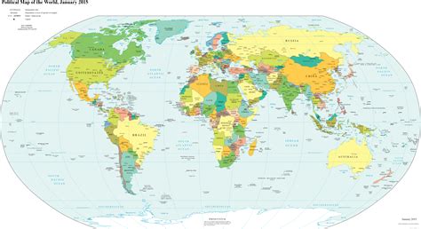 mapa sveta s vyznačenými najľudnatejšími krajinami