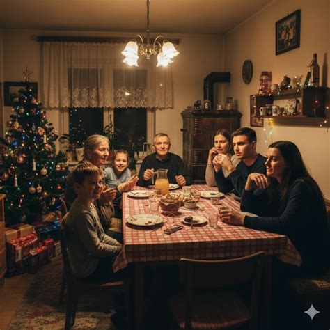 Rodina sediaca pri spoločnom stole počas večere.