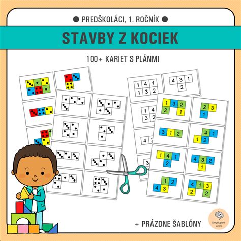 Batoľa stavia vežu z kociek, ilustrácia rozvoja jemnej motoriky a koordinácie.