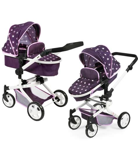 Ilustrácia nastaviteľnej rukoväte kočíka pre bábiky Bayer Chic Mika