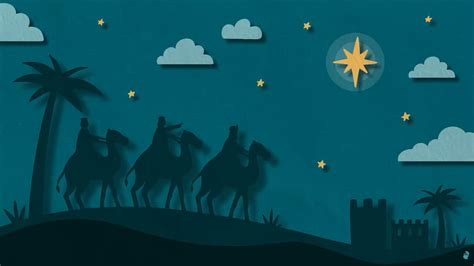 ilustrácia znázorňujúca scénu z betlehemskej hry s pastierskymi postavami