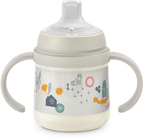 Ilustrácia fľaše Suavinex s držadlami a silikónovým náustkom