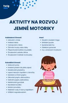 Ilustrácia aktivít na rozvoj jemnej motoriky