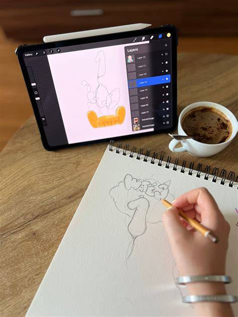 Ilustrácia detskej ruky držiaccej farebnú ceruzku a čmárajúcej na papieri.