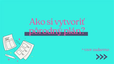 Ilustrácia ženy píšucej pôrodný plán