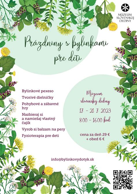 Infografika s odporúčanými bylinkami pre deti podľa veku