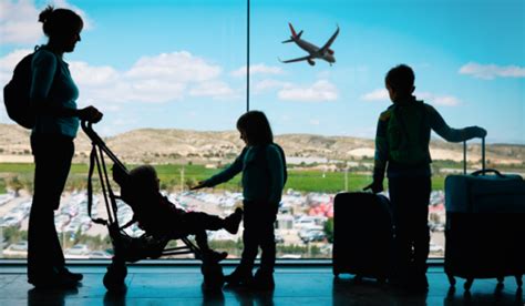 Ilustračná fotografia rodiny na letisku s cestovnými pasmi