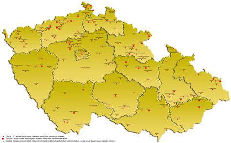 mapa s vyznačenými lokalitami mestských jaslí v Nitre
