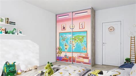 príklady tematického dizajnu detskej vstavanej skrine