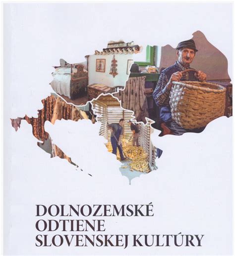 Ilustrácia zobrazujúca rôzne ľudové nástroje a symboly slovenskej kultúry.