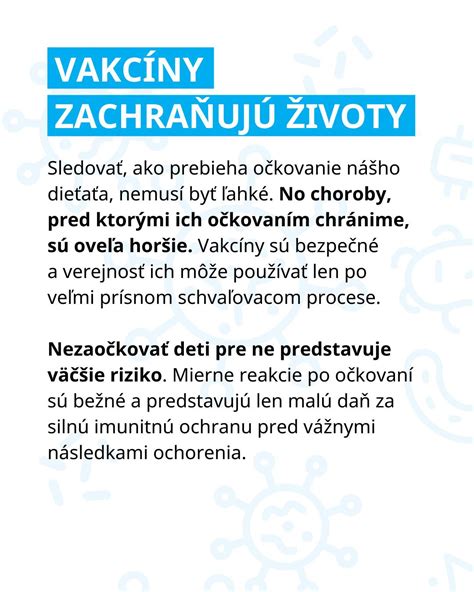 Infografika zobrazujúca bežné reakcie po očkovaní a spôsoby ich zvládania