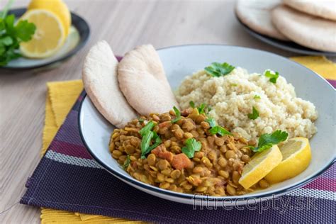 fotografia jedla šošovicový dhal