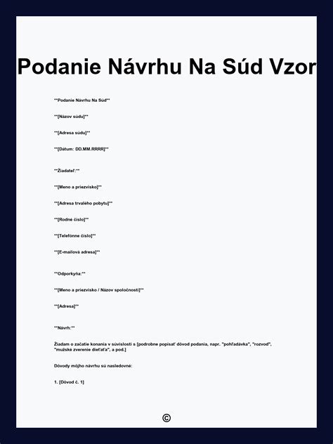 ilustrácia znázorňujúca proces podania návrhu na súd