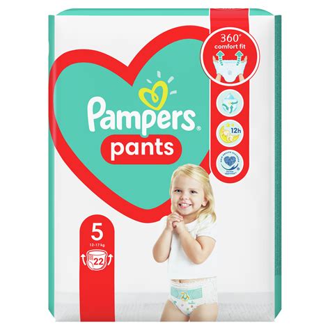 Ilustrácia kľúčových vlastností plienkových nohavičiek Pampers Pants (pružný pás, vrecko Stop & Protect, absorpčné jadro)