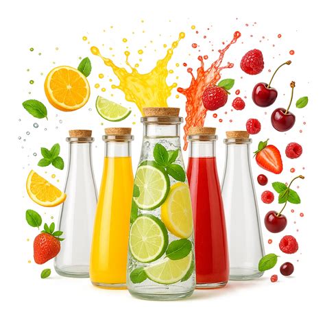 Porovnanie zloženia rôznych nápojov (voda, džús, sirup)