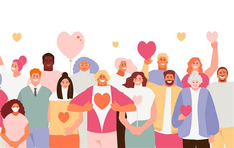 Ilustrácia rôznych ľudí, ktorí si pomáhajú