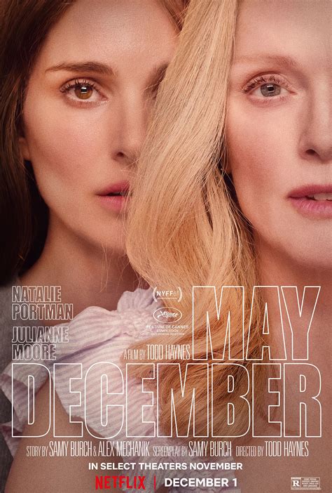 plagát k filmu May December s Natalie Portman a Julianne Moore
