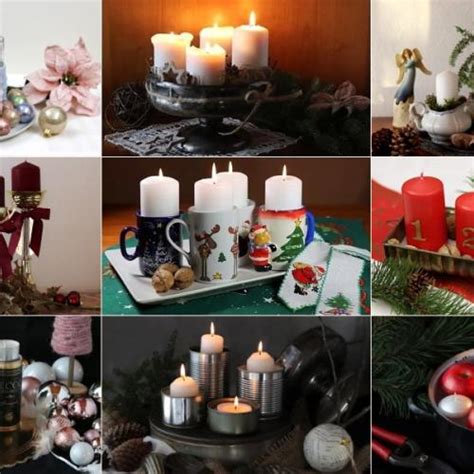 Ilustrácia rôznych typov ručne vyrobených svietnikov na advent.