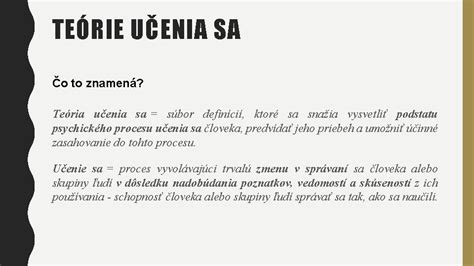 Ilustrácia znázorňujúca rôzne teórie učenia sa