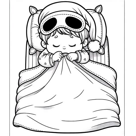 ilustrácia dieťaťa v letnom pyžame s priedušnou prikrývkou