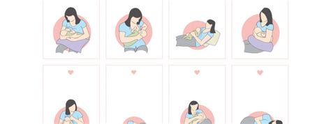 Ilustrácia správnej polohy pri dojčení