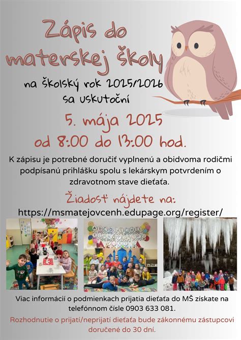 Infografika: Proces zápisu do materskej školy