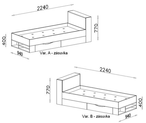Ukážka rôznych typov drevených detských postieľok s úložnými priestormi a prebaľovacími pultami