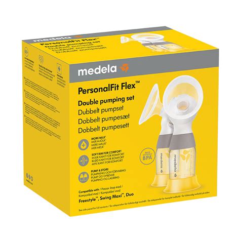 Ilustračný obrázok prsného nástavca Medela PersonalFit Flex s naznačeným oválnym tvarom a flexibilitou.