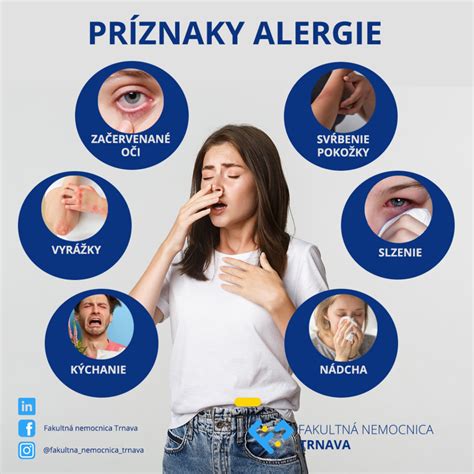 Ilustrácia znázorňujúca rôzne príznaky potravinovej alergie.